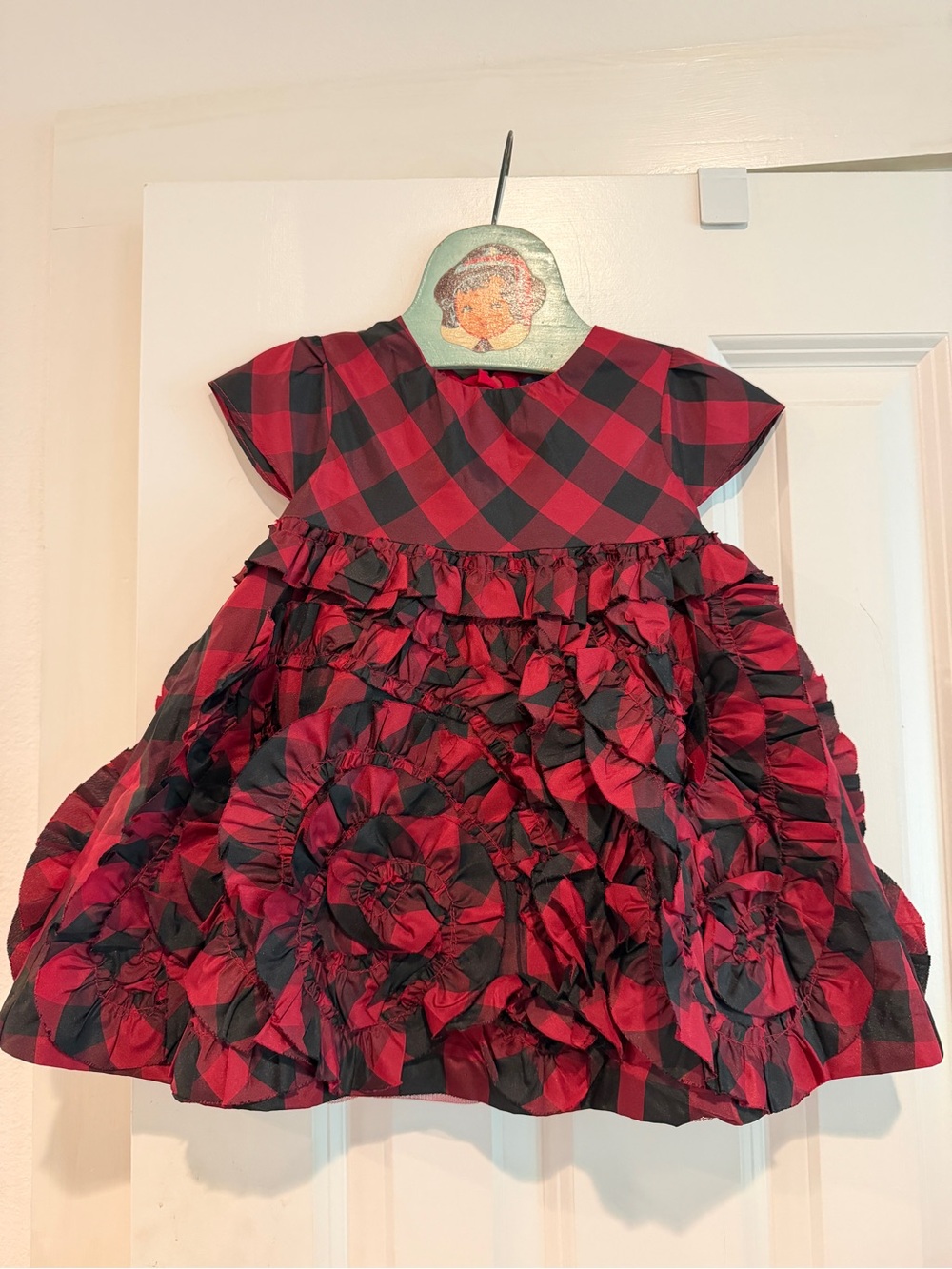 GAP Baby Red and Black Plaid Dress